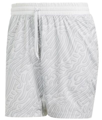 Мужские теннисные шорты Adidas Tennis Heat.Rdy Pro Printed Ergo 7' Short - серые/угольно-серые