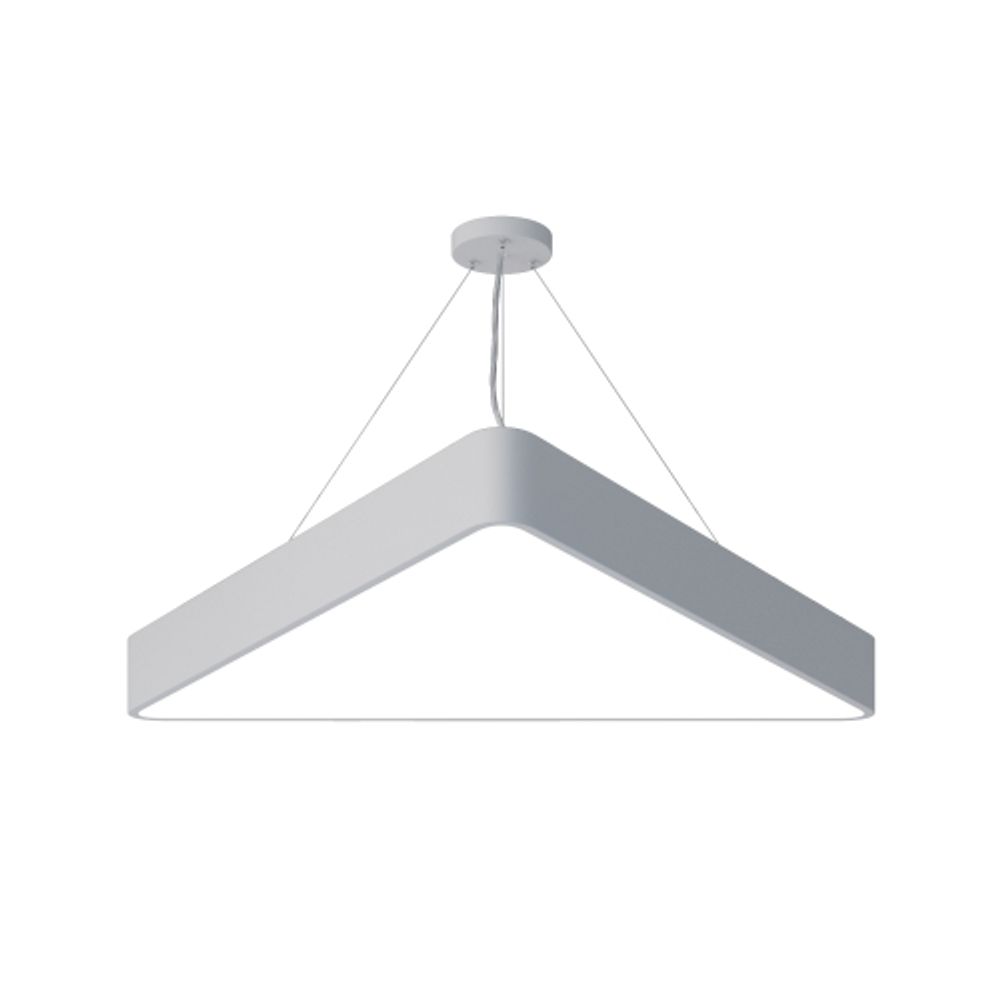 Светильник LED ЭРА Geometria SPO-152-W-40K-048 Delta 48Вт 4000К 3500Лм IP40 800*800*80 белый подвесной | Декоративные светильники Geometria