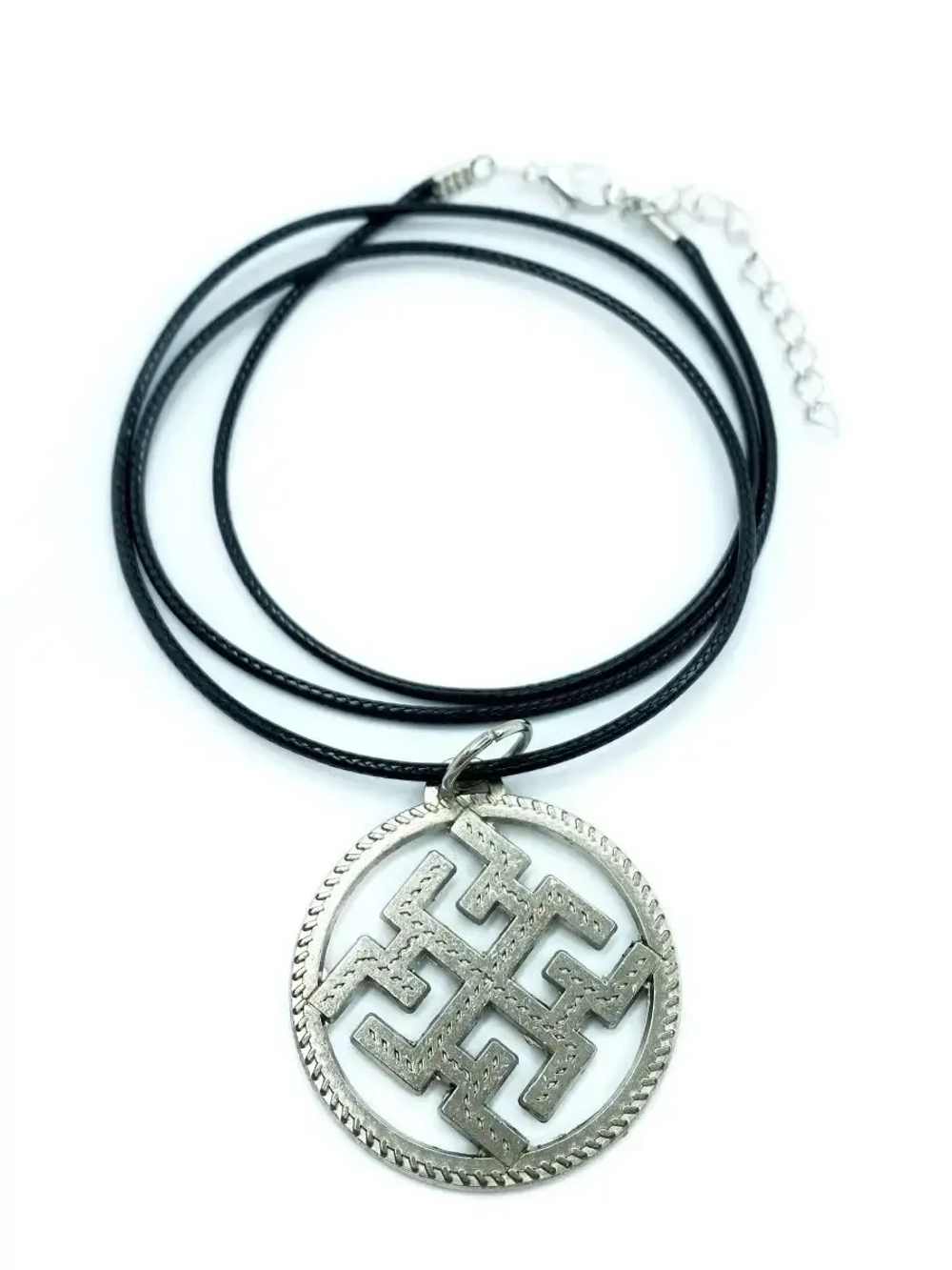 Защитный магический славянский кулон оберег Духобор сталь