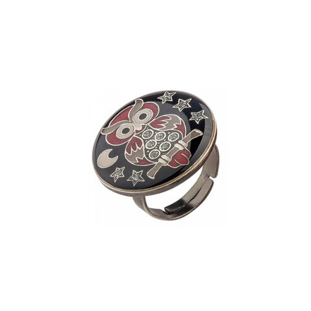 Кольцо Clara Bijoux Сова K27956-6 BW