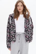 Ветровка Frieda Freddies 4738 коричневый леопард с розовым