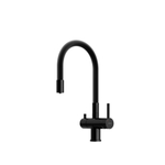 Смеситель для кухни Sancos Lucia с гибким изливом, цвет матовый черный/черный, арт. SC4004MB