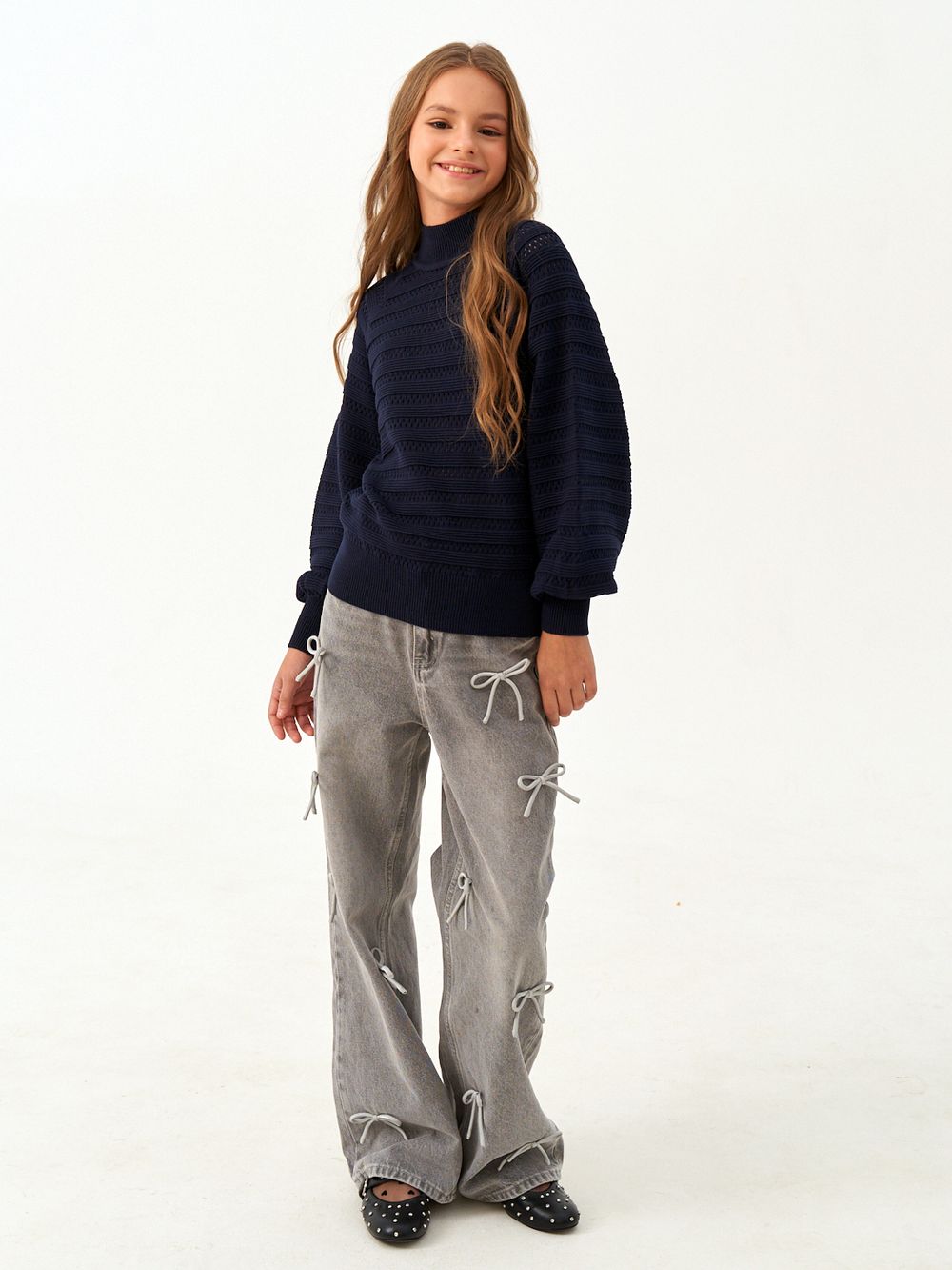 Джемпер для девочки AT1215 синий