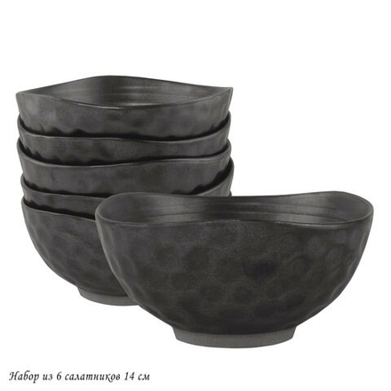 Lenardi 205-669 Набор из 6 салатников 14см ROCA в под.уп.(х8)Фарфор