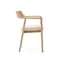 Стул Alocs из бежевой синели из массива дуба с натуральной отделкой FSC Mix Credit (съемный чехол)