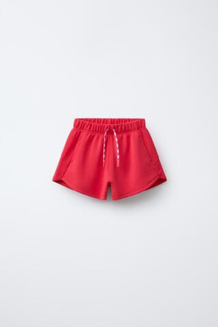 ZARA ШОРТЫ ИЗ СМЕСОВОГО МОДАЛА, КРАСНЫЙ