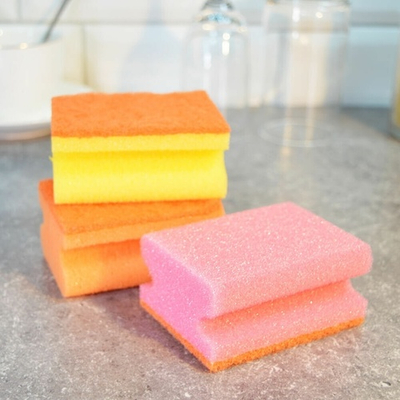 Губка "YORK" для посуды 3шт, профильные