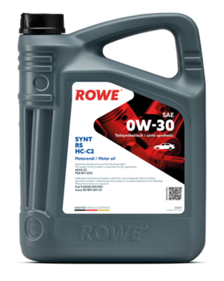 Масло моторное ROWE HIGHTEC SYNT RS SAE 0W-30 HC-C2 (5л.)