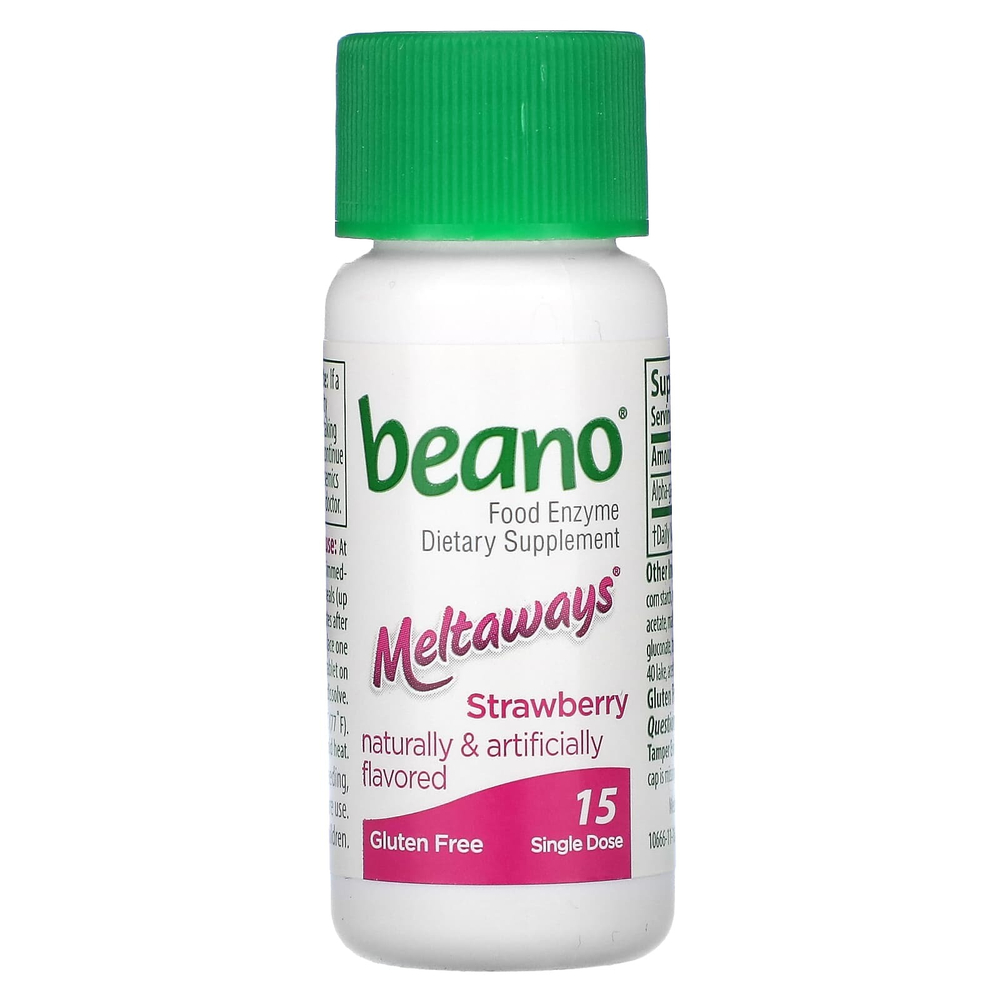 Beano, Meltaways, клубника, 450 галлонов (GALU), 15 синглов
