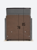 Кресло-кровать "Миник" с подлокотниками, купон Котенок в клубках