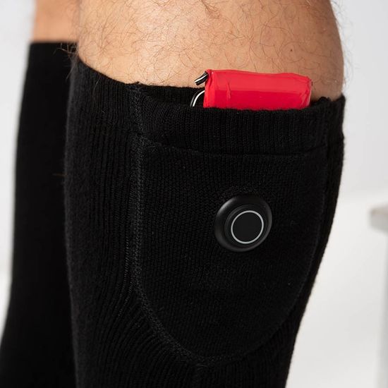 Носки с регулируемым подогревом RedLaika на аккумуляторах, RL-N-04, чёрные