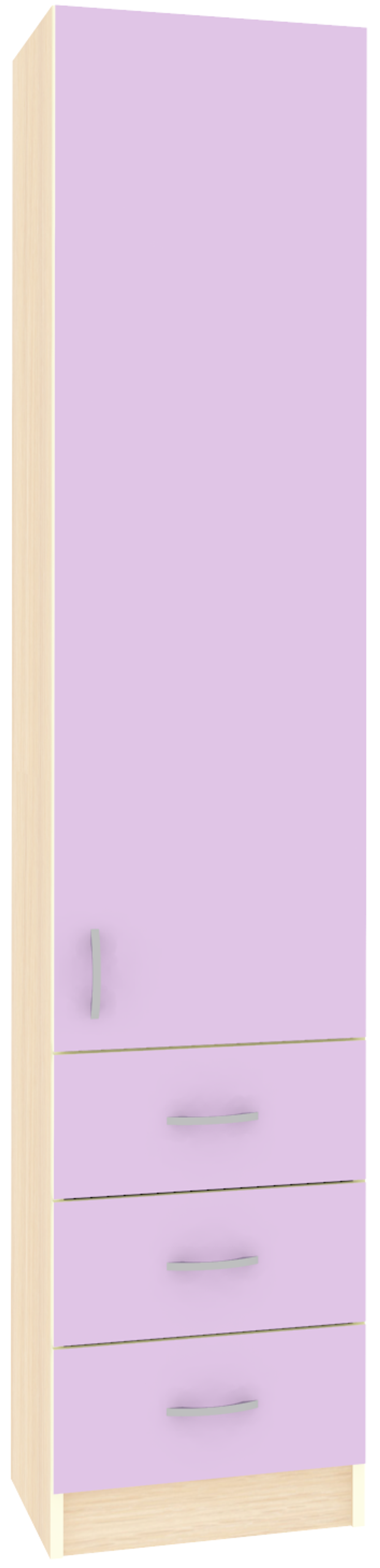 Пенал закрытый КарИВи КИВи  Дуб Молочный Ирис