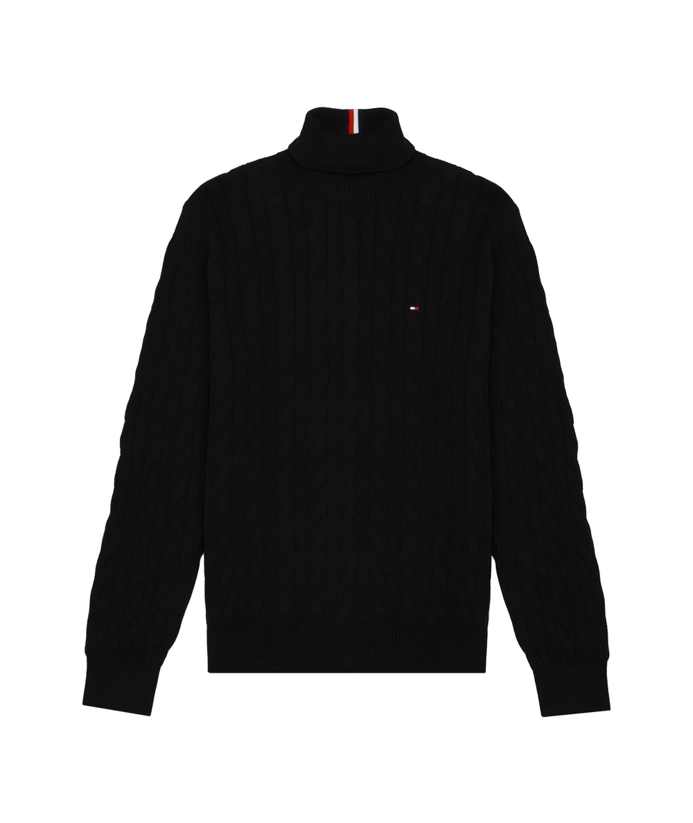 Свитер Tommy Hilfiger Cable Knit Turtleneck Navy