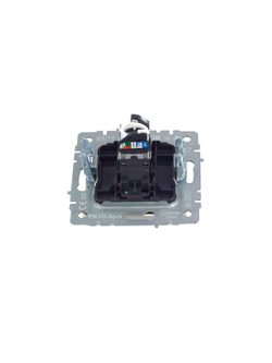 Розетка компьютерная СП RJ45 кат.5E BRITE РК10-БрА механизм алюм. IEK BR-K10-1-K47
