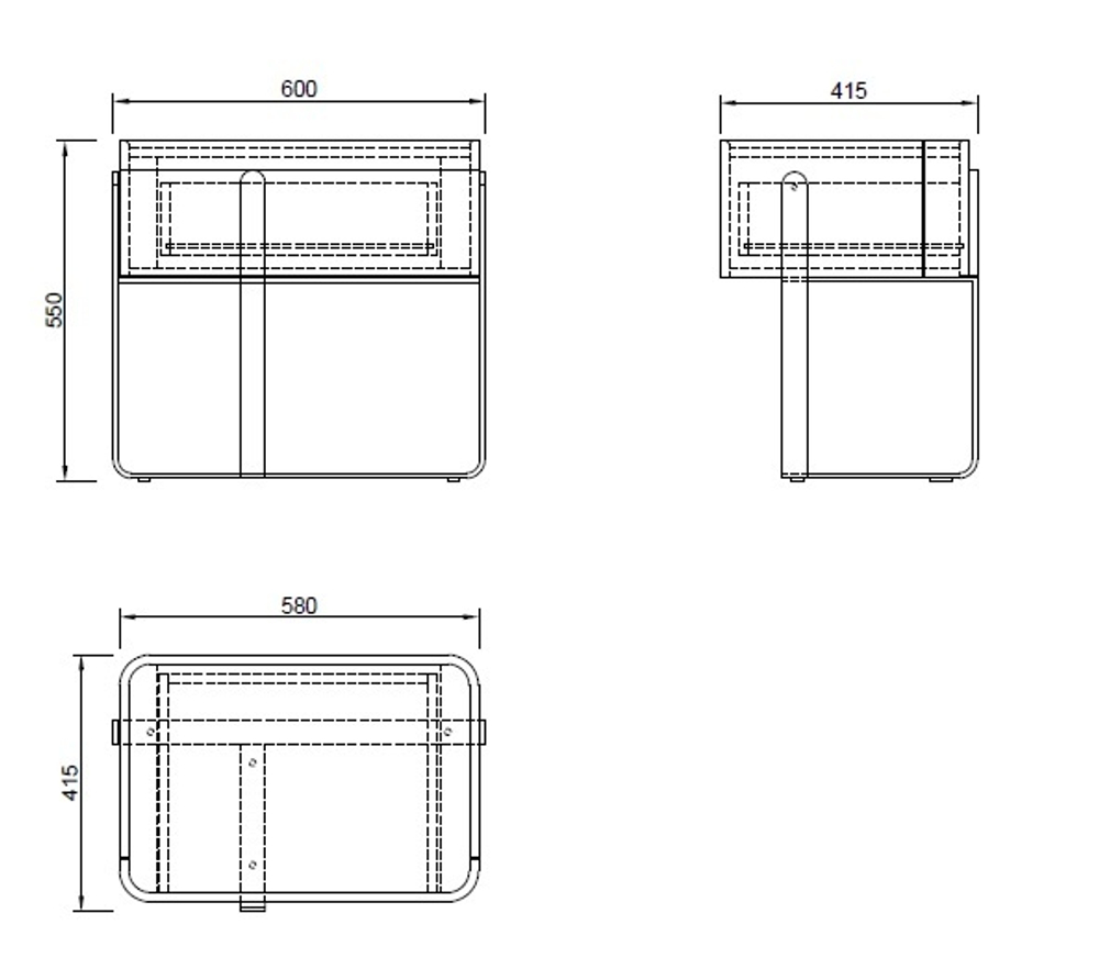 Тумбочка Garda Decor белая с металлическим каркасом и стеклянной столешницей