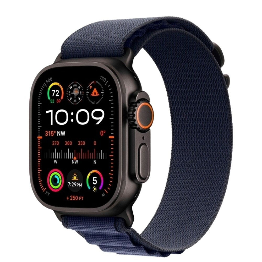 Умные часы Apple Watch Ultra 2 49мм GPS+Cellular Black Titanium Case/Navy Alpine Loop