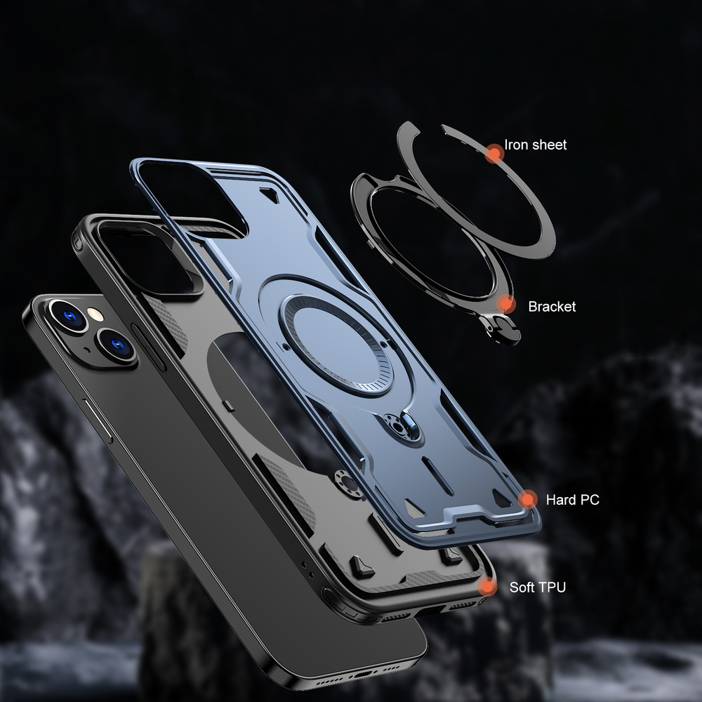 Чехол Magneto Case с кольцом для iPhone 14 Plus