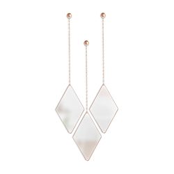 Набор зеркал Dima, медь, 3 шт.