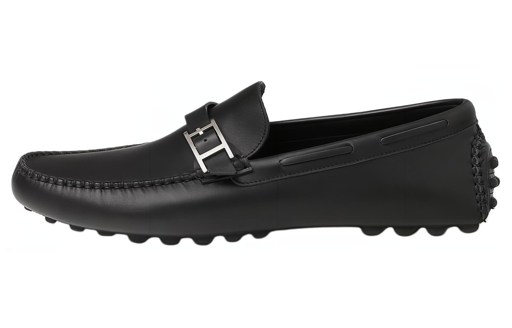 HERMES Idylle Gommino Loafers Men"s Black
