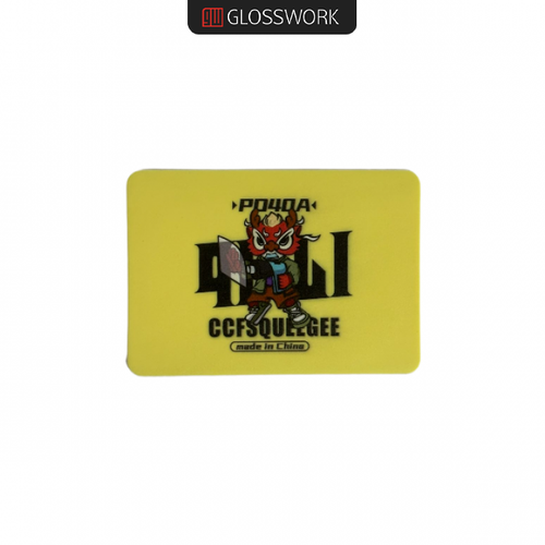 Glosswork Прямоугольный ракель- скребок с градиентом толщины-S, желтый