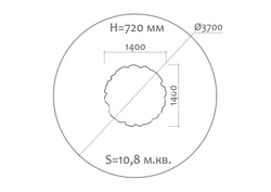 Стол детский Дубок 02020 для игровой площадки