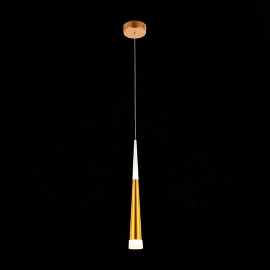 SLE200103-01 Светильник подвесной Золотистый/Золотистый, Белый LED 1*7W 3000K ORPELO