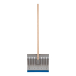 Лопата для уборки снега стальная оцинкованная, 430 х 370 х 1350 мм, деревянный черенок, Сибртех