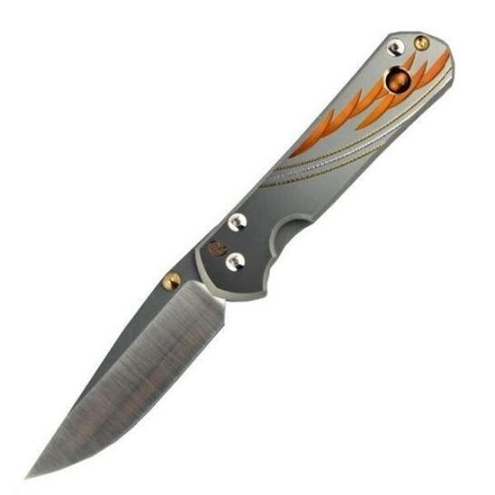 Складной нож Chris Reeve Large Sebenza L21UNTiger с клинком из стали CPM-S35VN, рукоять титан