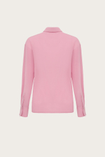 БЛУЗА ИЗ РОЗОВОГО КРЕП-ШИФОНА