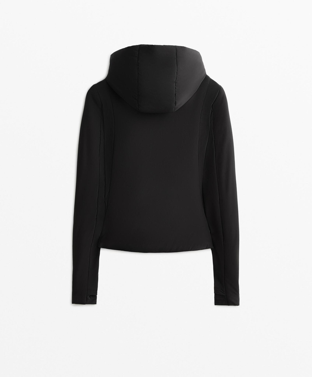 Oysho Высокотехнологичная утепленная куртка FELLEX® Volcanic, черный