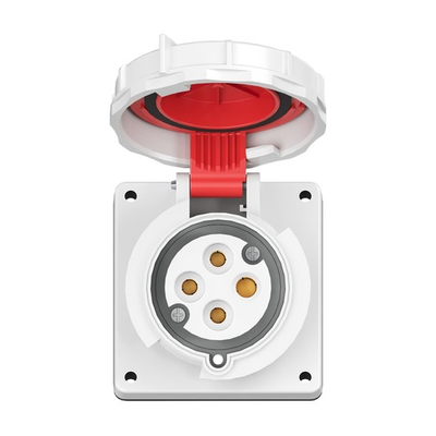 Розетка панельная с наклоном PAS IP67 32A 3P+E 400В 3h