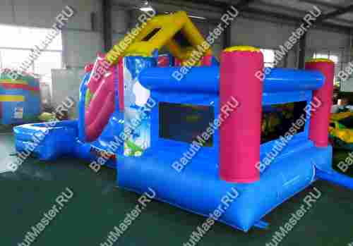 Детский надувной батут "Цирковой слоник"