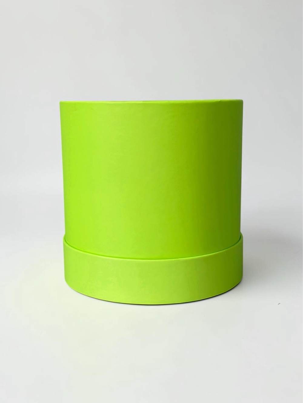 Плотная шляпная коробка фальш-крышка .Цвет; Зеленый.