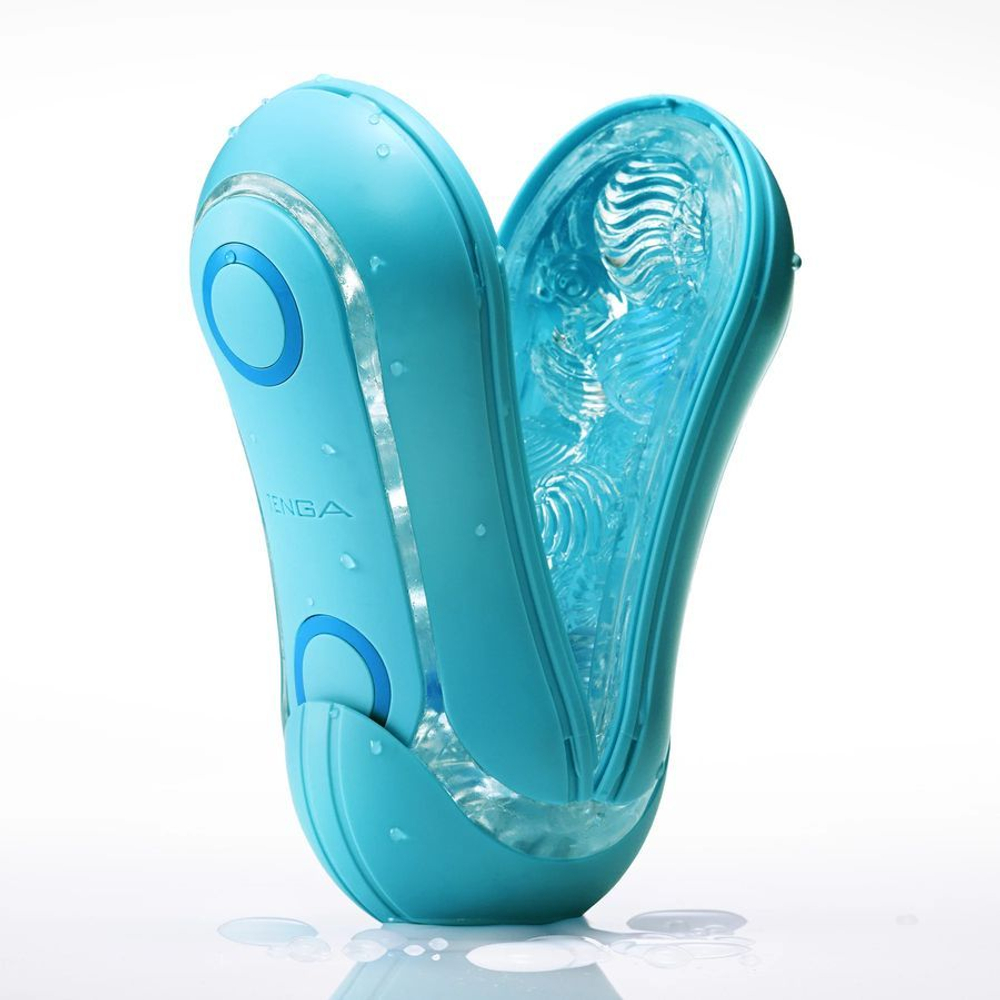 Голубой мастурбатор Tenga Flip ORB Ocean