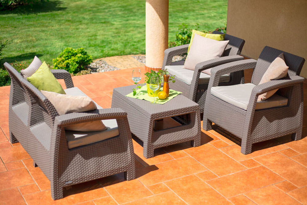 Комплект мебели Corfu Russia Set, капучино