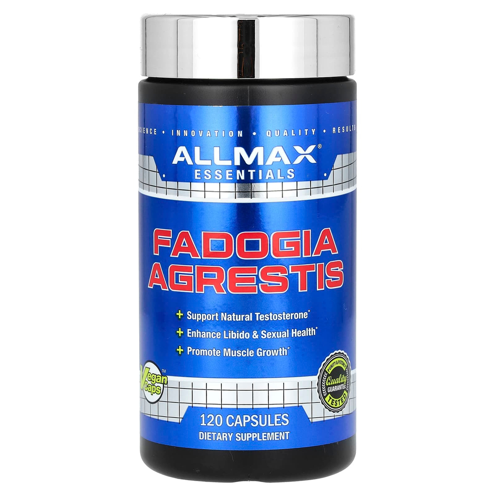 ALLMAX, Essentials, фадогия, 325 мг, 120 капсул