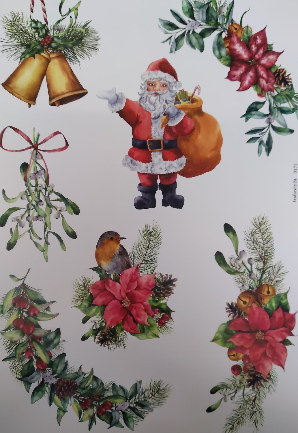 Пленочный трансфер №177 (контурный) для светлых пов