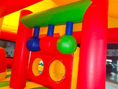 Коммерческий надувной батут «Спорткомплекс» с крышей, 7x7x4.5 м