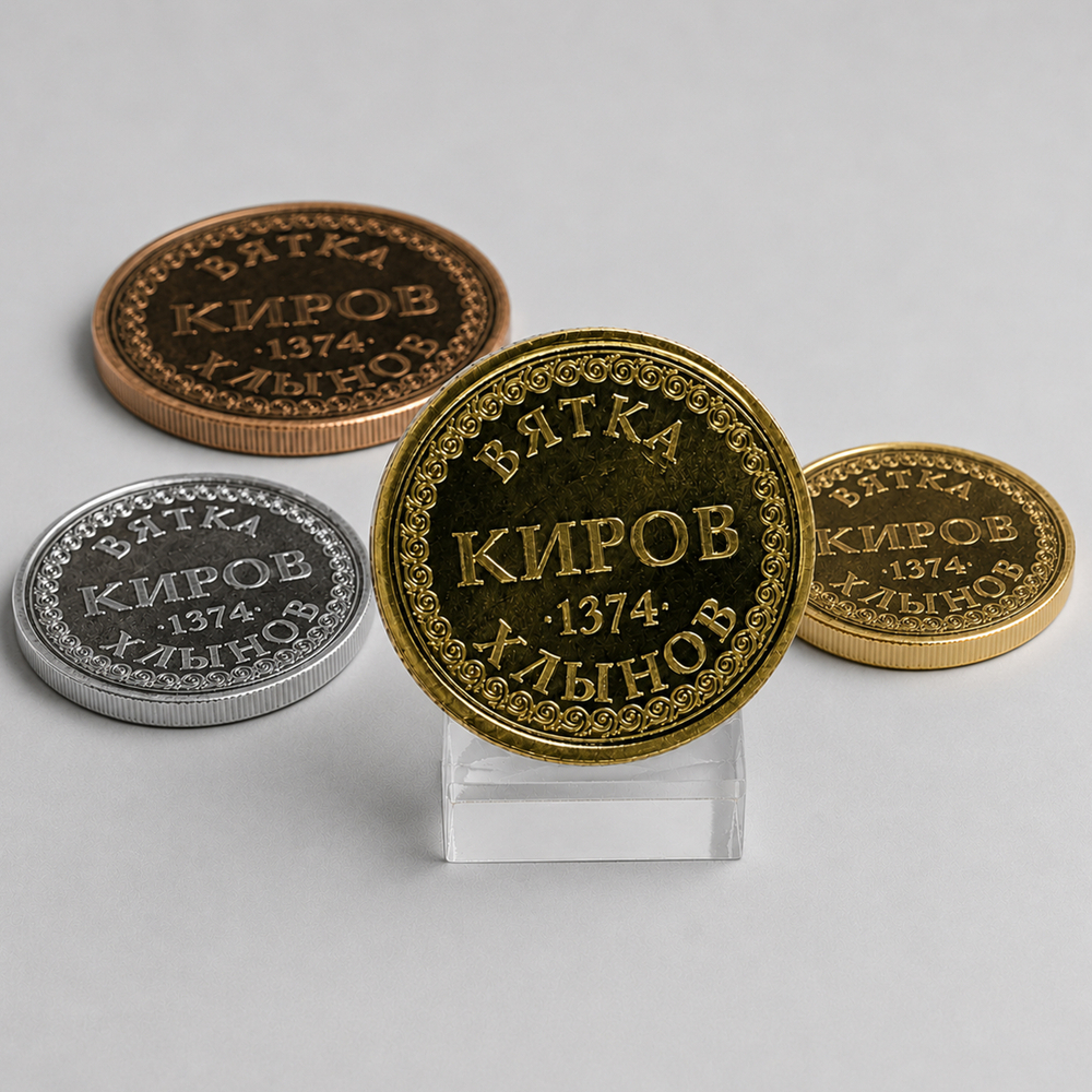 Монета сувенирная 26мм "Киров"