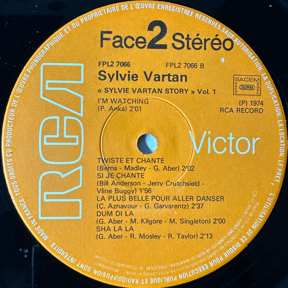 Sylvie Vartan ‎– Sylvie Vartan Story - Vol. 1 2LP (Франция 1974г.)