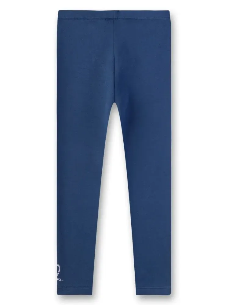 Легинсы синие Sanetta KIDSWEAR из органического хлопка