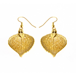 Серьги листья Ester Bijoux Осина LF30C-G BR