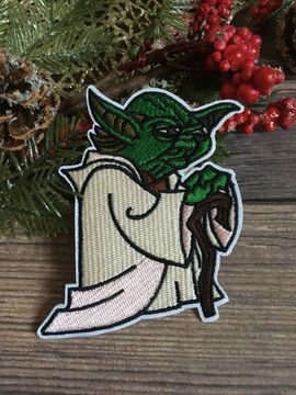 Нашивка термоаппликация на одежду и на рюкзак.  Йода / Звездные войны