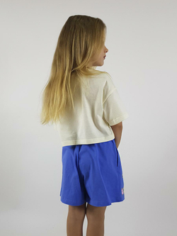 02-104-5 Комплект для девочки (фуфайка и шорты) Luneva.