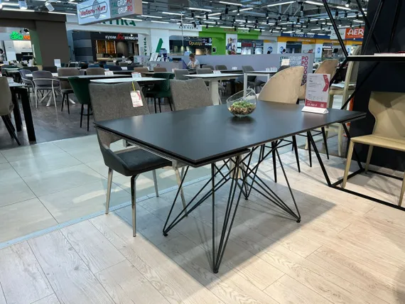 Стол раздвижной Everest 160-220х90 см, черный камень