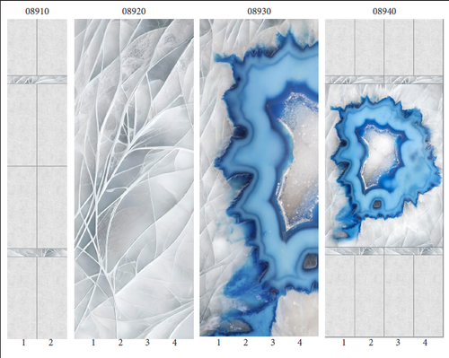 Панель ПВХ фотопечать 3D Panda Агат 2700х250 мм