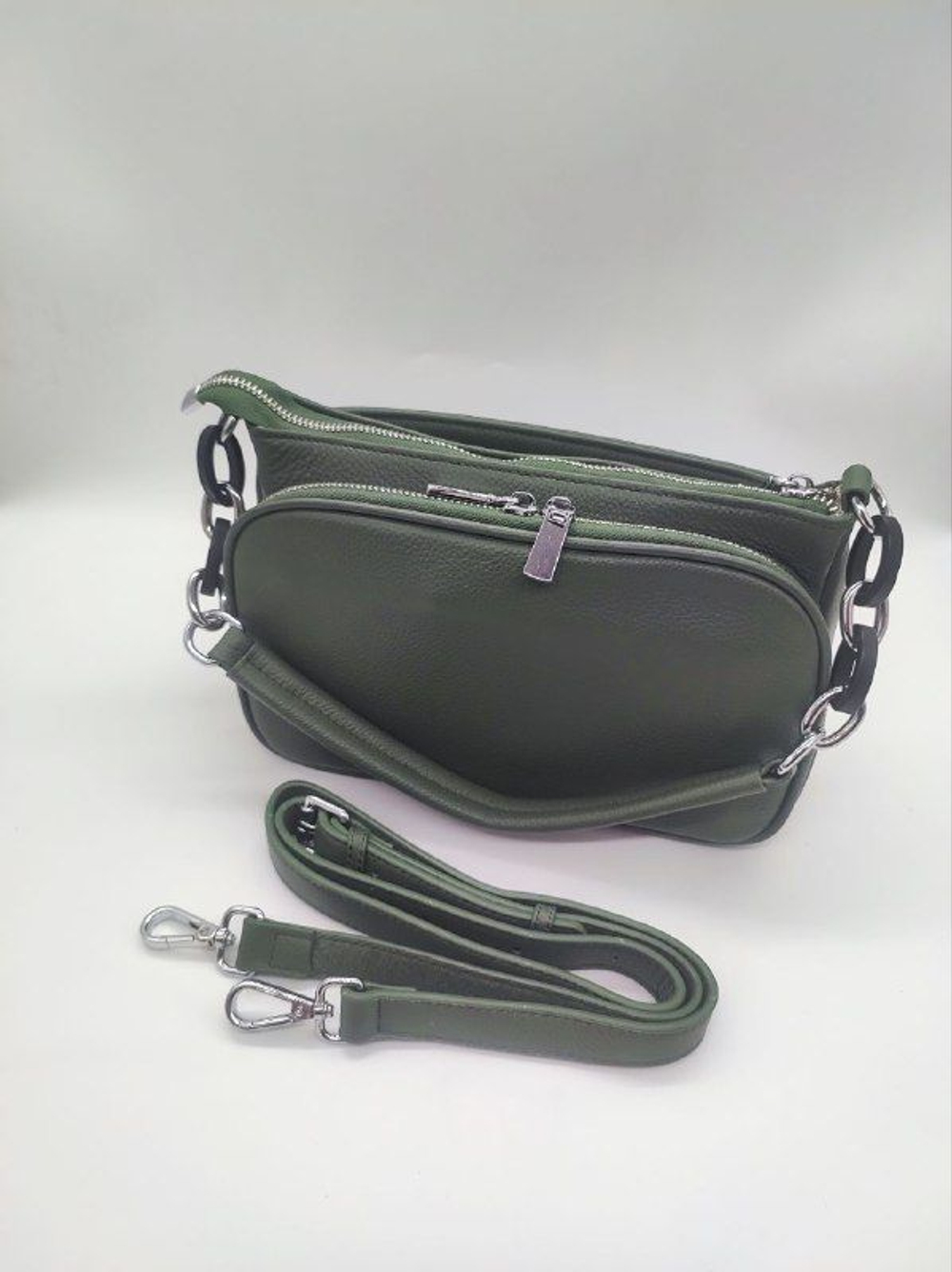 Сумка женская маленькая кроссбоди через плечо из натуральной кожи