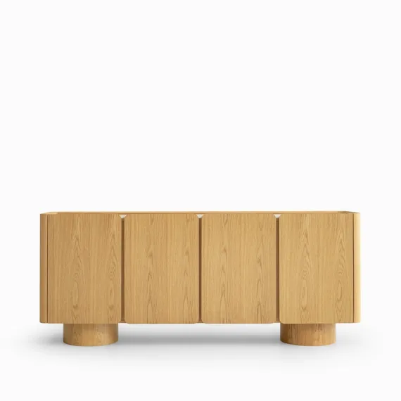 Комод Velto с 4 ящиками, 180х73х40 см, светлый дуб, керамика