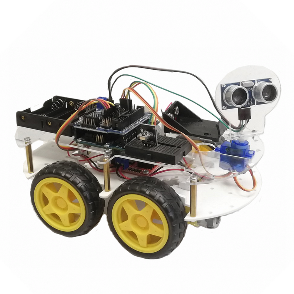 Набор четырехколесной машинки 4WD arduino uno r3 робота