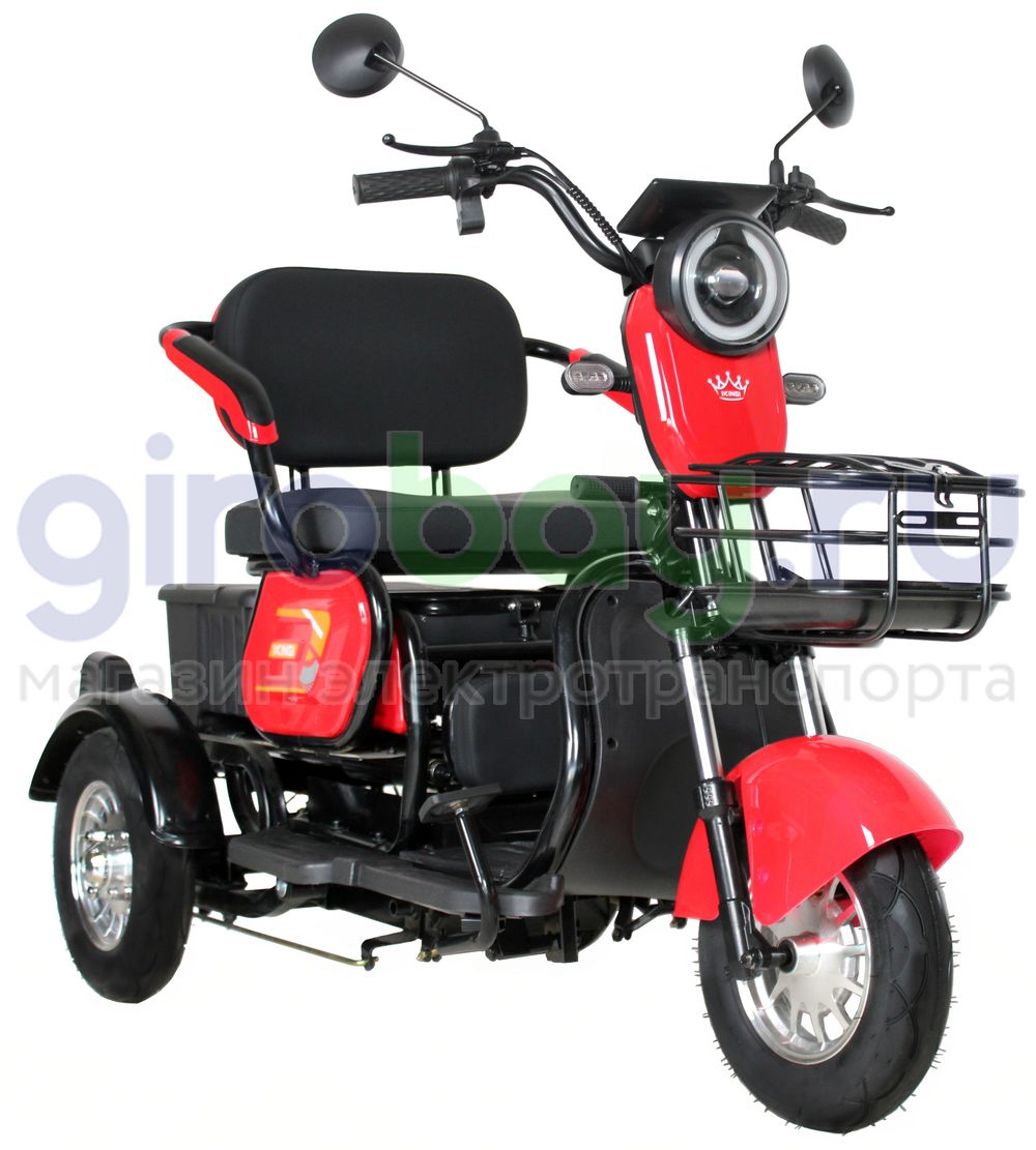 Электроскутер IKINGI SIBTRIKE 1000W (60V/23Ah) - Красный фото №3
